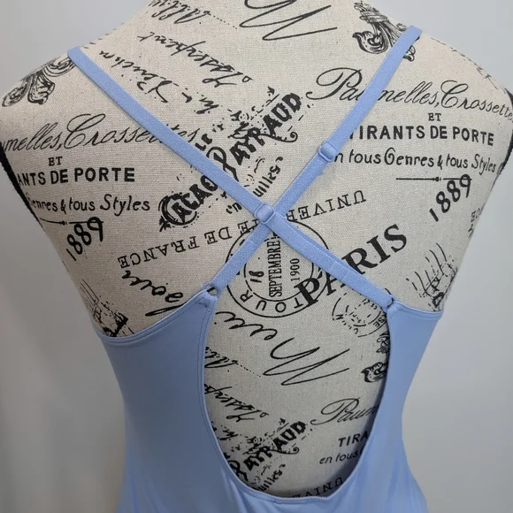 LA SENZA | Women's Hydrangea Blue Lightly Lined Buttery Soft Thong Bodysuit - Picture 5 of 5